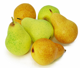 Plastic Pears - Pack of 6 