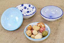 Blue Porcelain Nibble Dishes - Set of% 