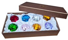 40mm Mixed Colour K9 Crystal Glass Gem 