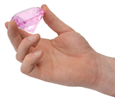 60mm Rose Pink Diamond Cut K9 Crystal% 