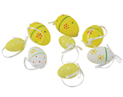 Decorative Easter eggs - Yellow, Pk.8 