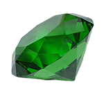 40mm Emerald Diamond Cut K9 Crystal Glass Gem