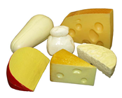 Plastic Pack of 6 Cheeses