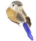 Grey and Buff Decorative Bird with Cli 
