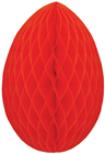 Honeycomb Paper Egg - Red 20cm 
