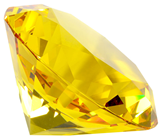80mm Yellow Topaz Diamond Cut K9 Cryst 