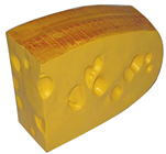 Plastic Large Emmental Cheese Slice 