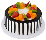 Chocolate and Fruit Happy Birthday Desse 