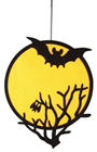 Halloween Moon & Bat Decoration 