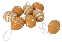 Brown Decorative Eggs - Pk.8 