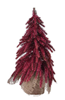 Crimson Mini Fantasy Pine Tree - 27cm 