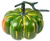 Green Pumpkin with Stalk - 18cm 