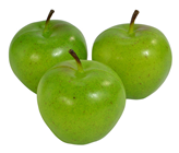 Fake Green Apples - 7cm Pk.3 