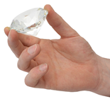 60mm Clear Diamond Cut K9 Crystal Glas 