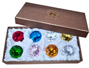 40mm Mixed Colour K9 Crystal Glass Gem 