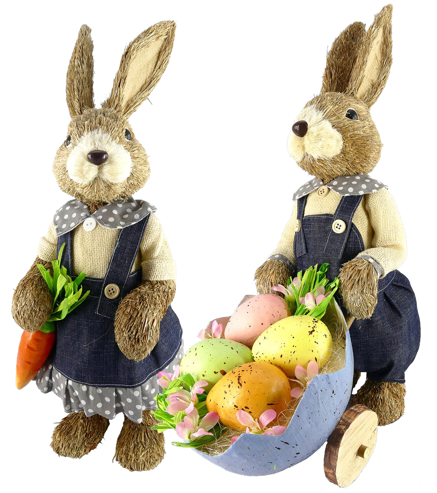 Alice and George Rabbits - Set of 2 