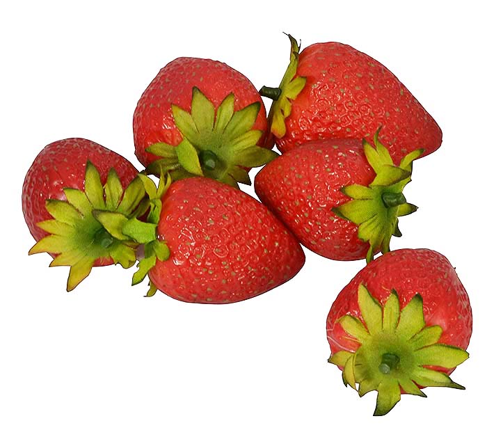 Fake Strawberries Pk6 Fruit