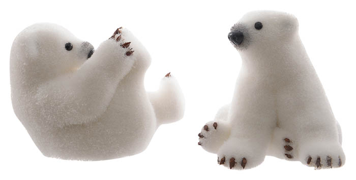 Small Polar Bears - Set of 2 
