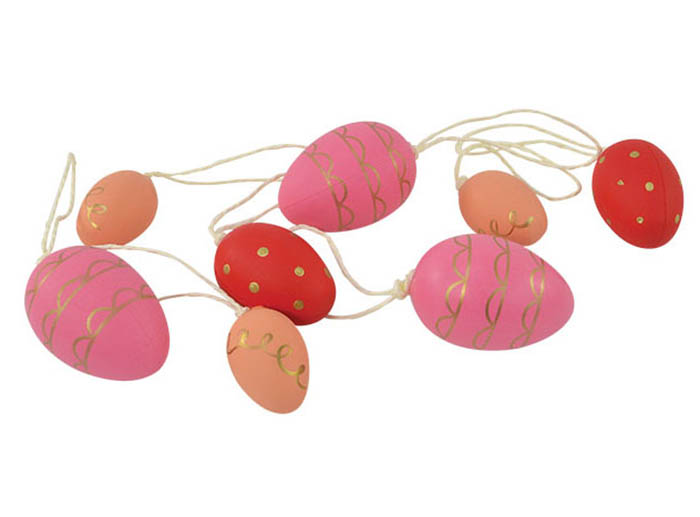 Decorative Easter eggs - Pink-Peach, P 