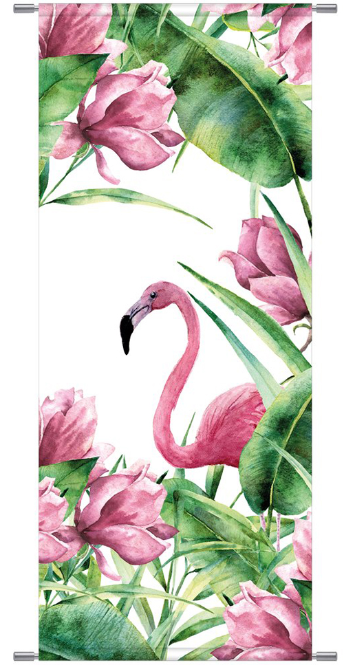 Tropical Flamingo Banner 