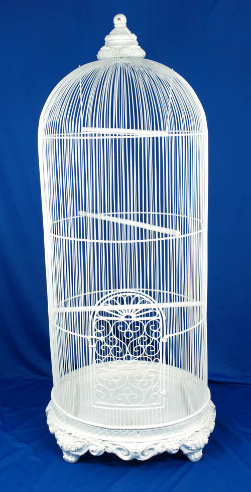 Decorative White Bird Cage Slight Second 160cm Decorative Cages Nests