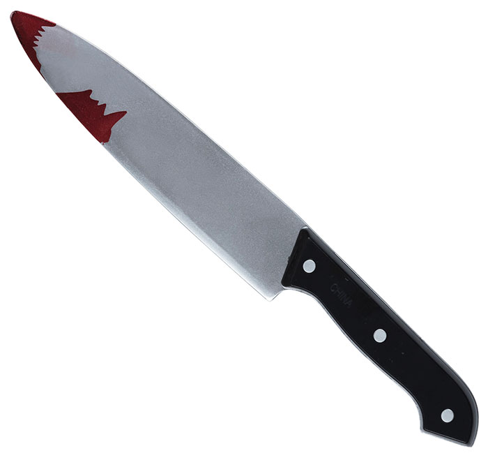 Fake Bloody Kitchen Knife Novelty Accessories
