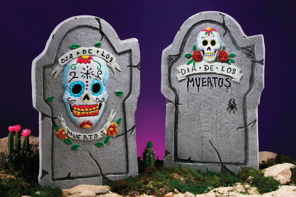 Day of the Dead Tombstones - Set 0f% 