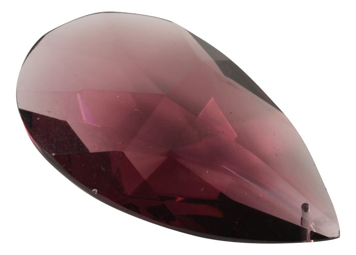 Amethyst Teardrop Crystal Fake Gem Stones Silver Gold