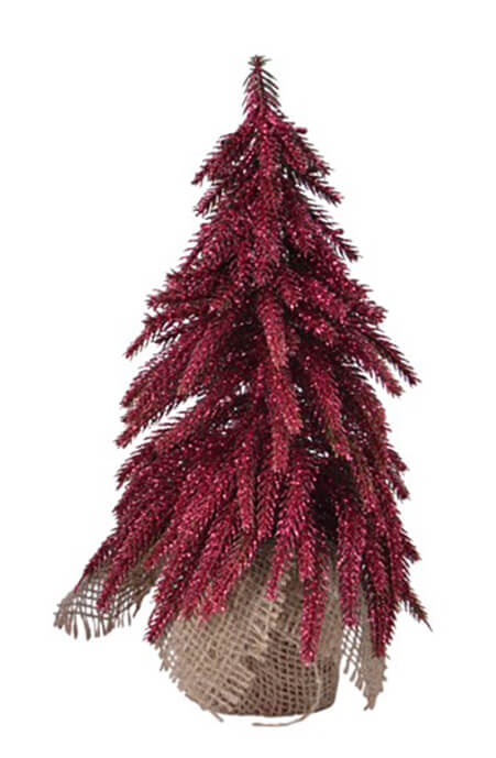 Crimson Mini Fantasy Pine Tree - 27cm 