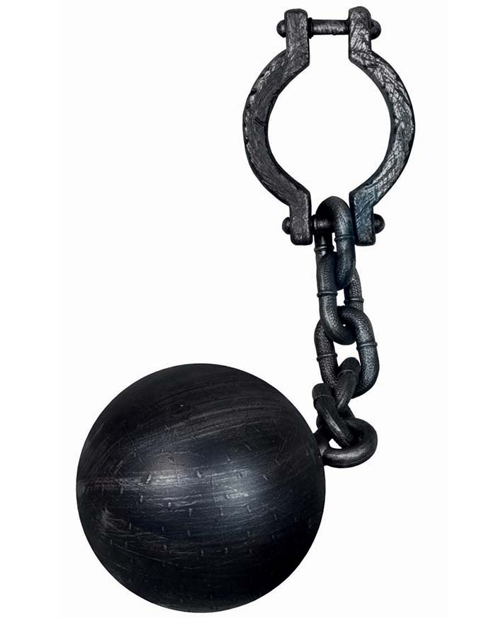 Plastic Ball and Chain - 60cm 