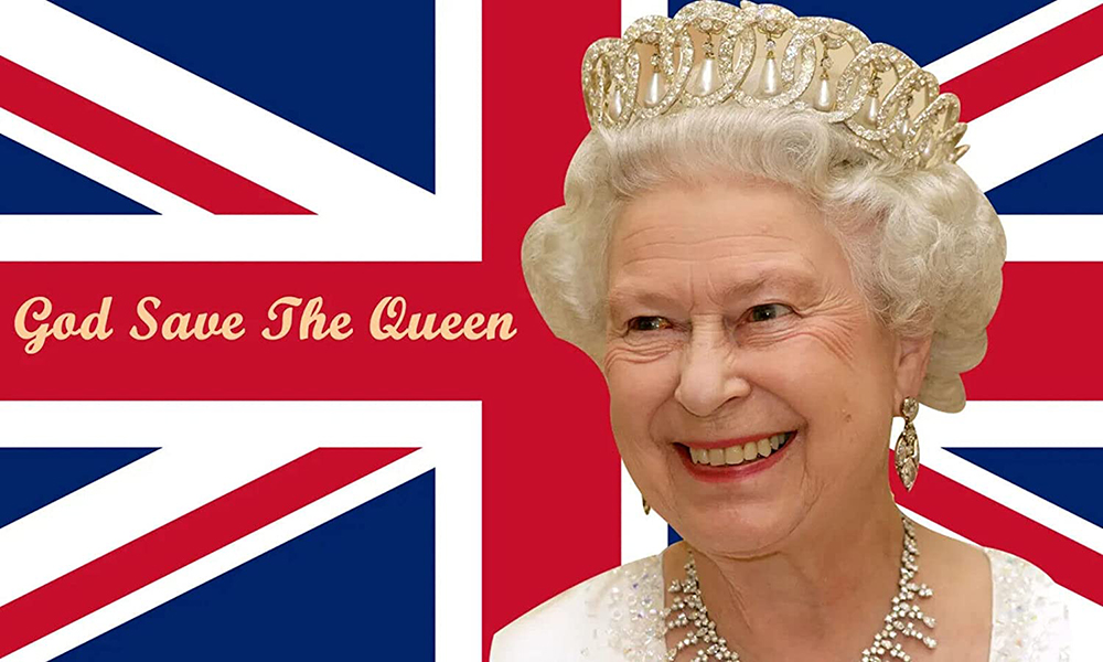 God Save The Queen Union Jack Flag 
