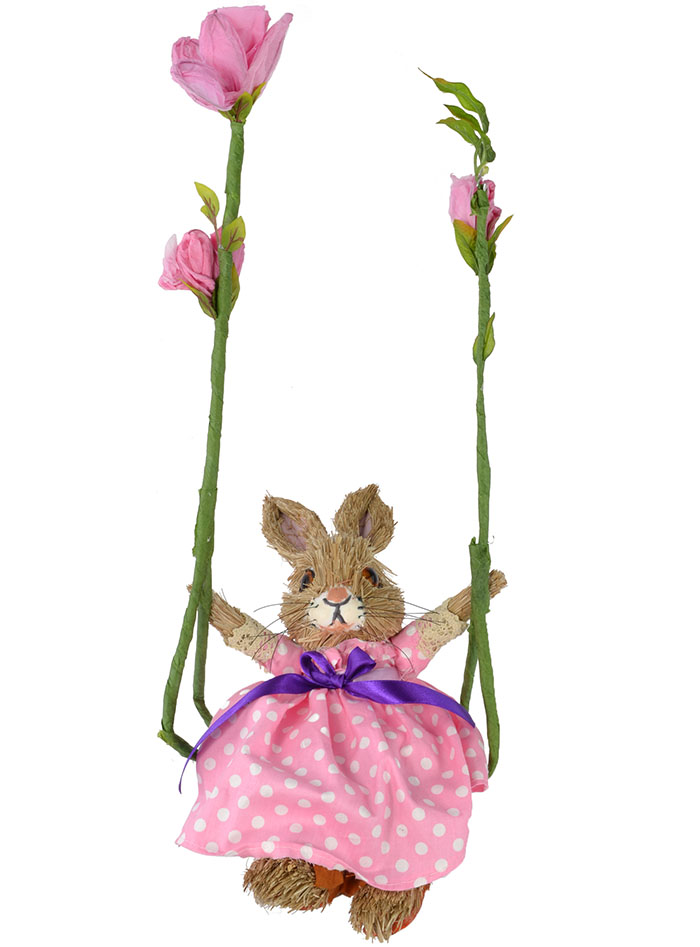 Bunny on Flower Swing 