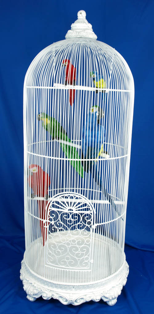 Decorative White Bird Cage Slight Second 160cm Decorative Cages Nests