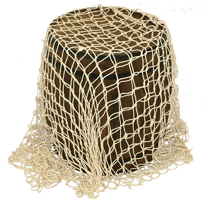 Decorative Fishing Net Natural 120 x 250cm - Seaside Nautical Props