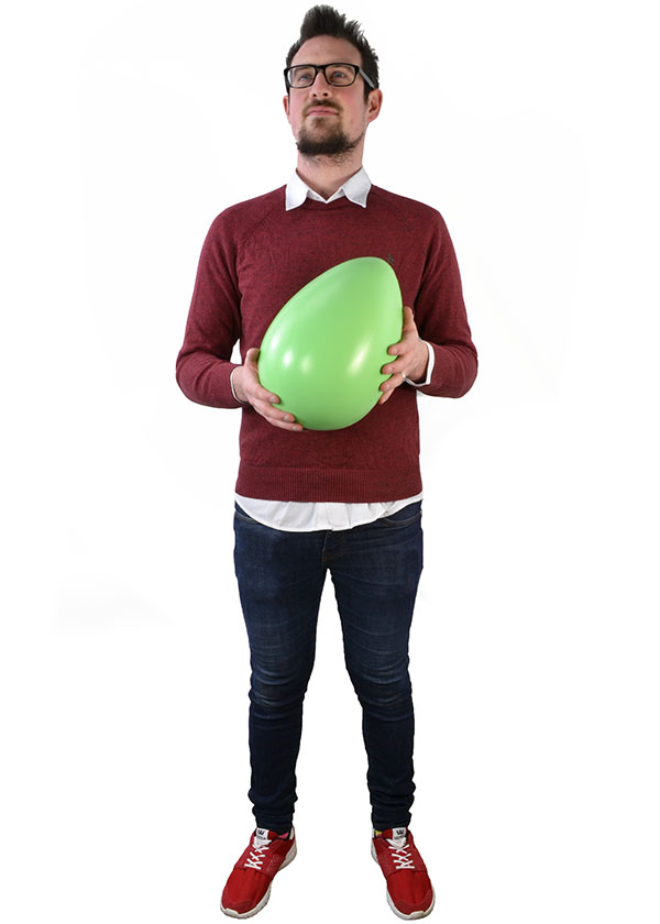 Giant Green Egg - 30 x 20cm 