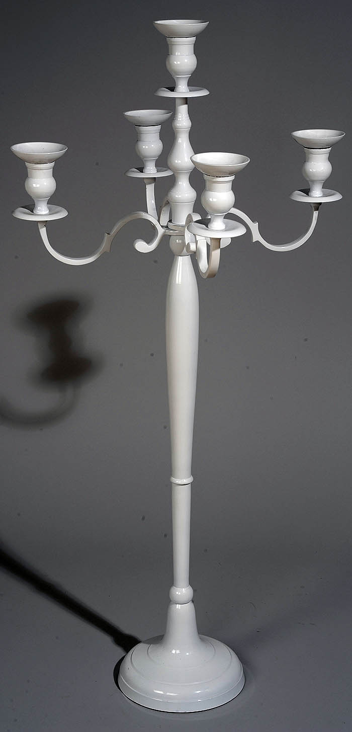 White Candelabra 100cm Vases Bowls Candlesticks