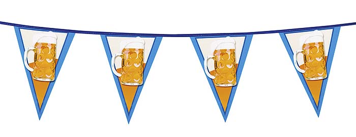 Beer Glass Bunting - Beer Festival