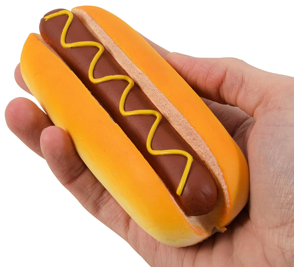 Fake Hot Dog with Mustard Misc Foods