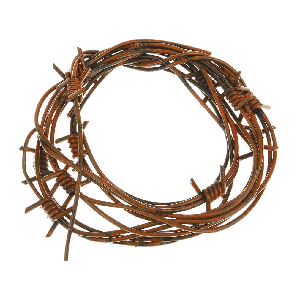 Fake Rusty Barbed Wire 