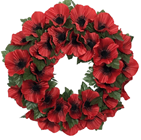 Red Poppy Wreath 