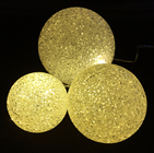 Warm White LED Balls - Set of 3 