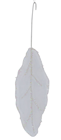 White Glitter Organza Leaf 