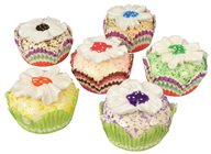 Fake Fancy Iced Cupcakes - Pk.6 