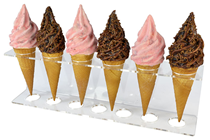 Strawberry Swirl Ice Cream Cone 