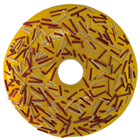 Giant Yellow Donut with Sprinkles 