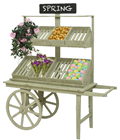 Wooden Display Cart