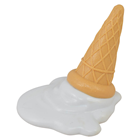 Lifelike Dropped Ice-Cream Cone