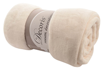 Soft Fleece Throw Blanket - Cream 