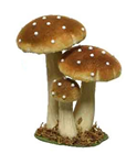 Yellow Mushroom Group - 17cm 