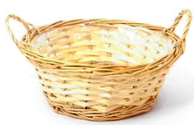 Small Round Basket with Handles 